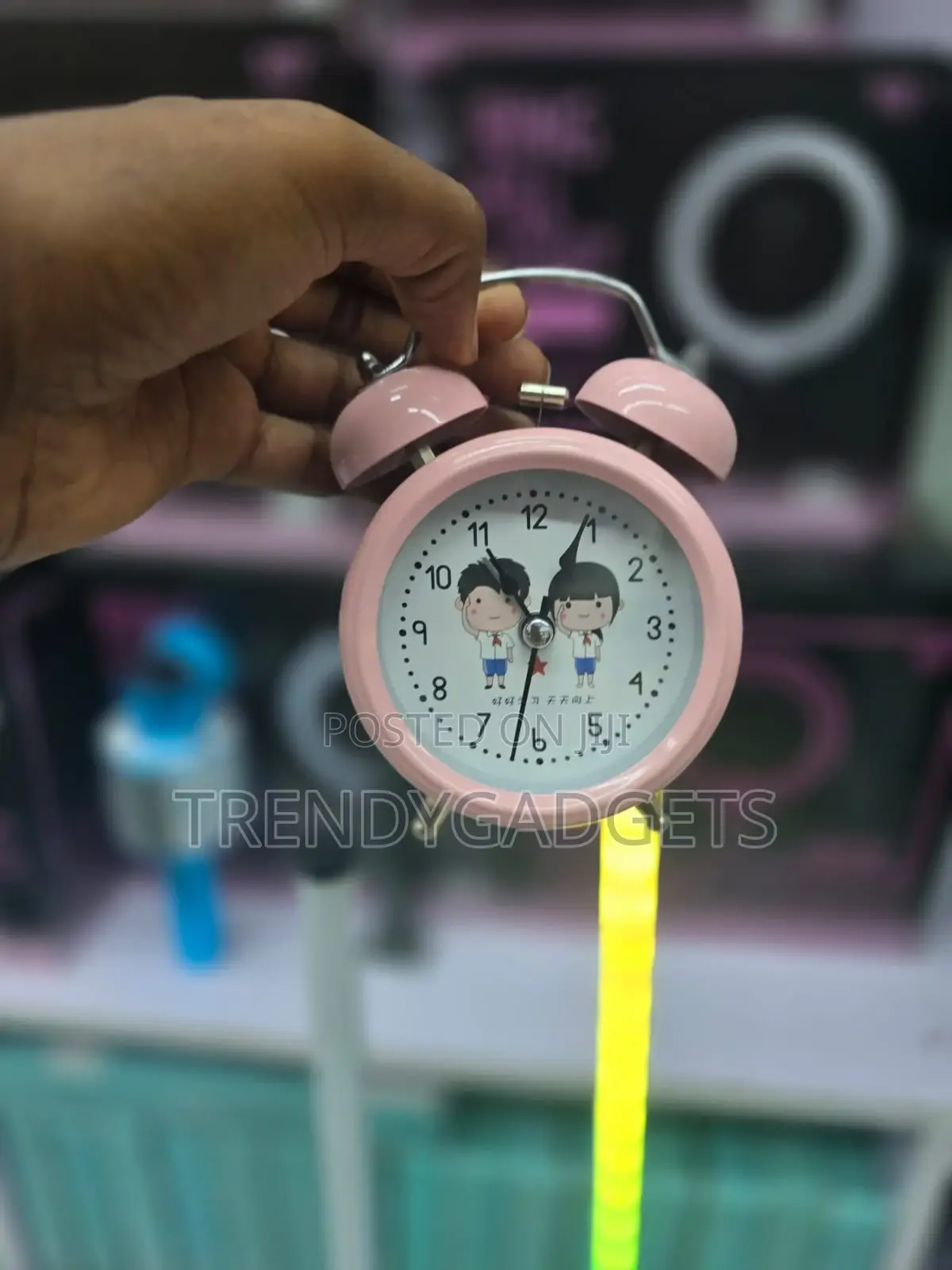 Classic Twin Bell Alarm Clock Retro Metal Bedside Clock