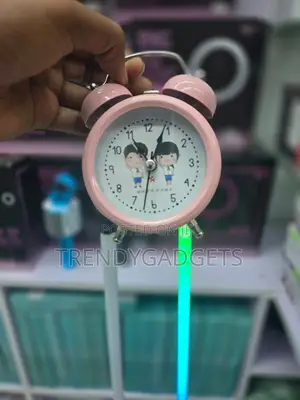 Retro Analog Alarm Clock Twin Bell Metal Desktop Clock