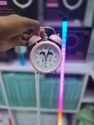 Retro Analog Alarm Clock Twin Bell Metal Desktop Clock