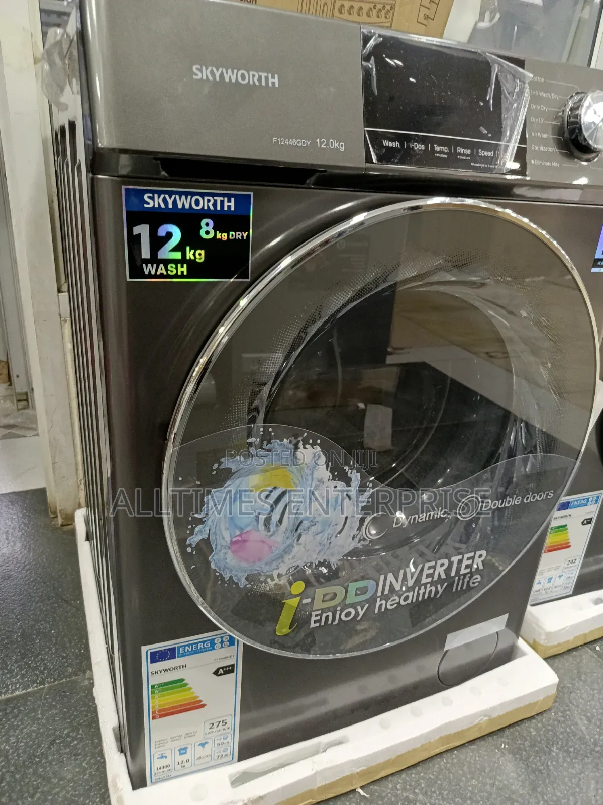 Skyworth Front Load 12/8kgs Wash and Dry Washer
