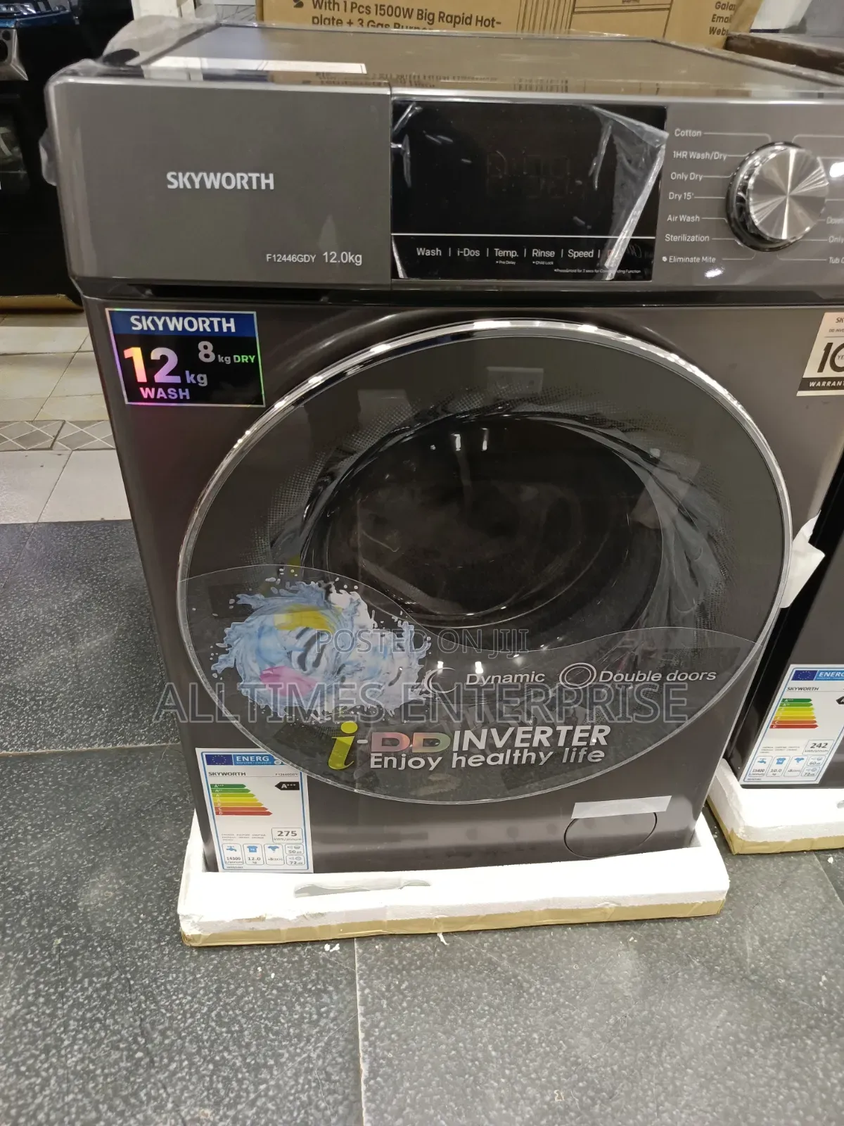 12/8kgs Skyworth Washing Machine Front Load Fully Automatic