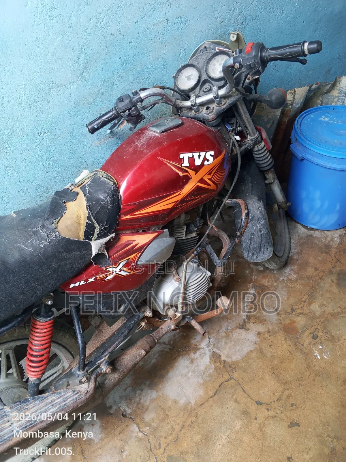 TVS HLX Plus ES 2019 Red