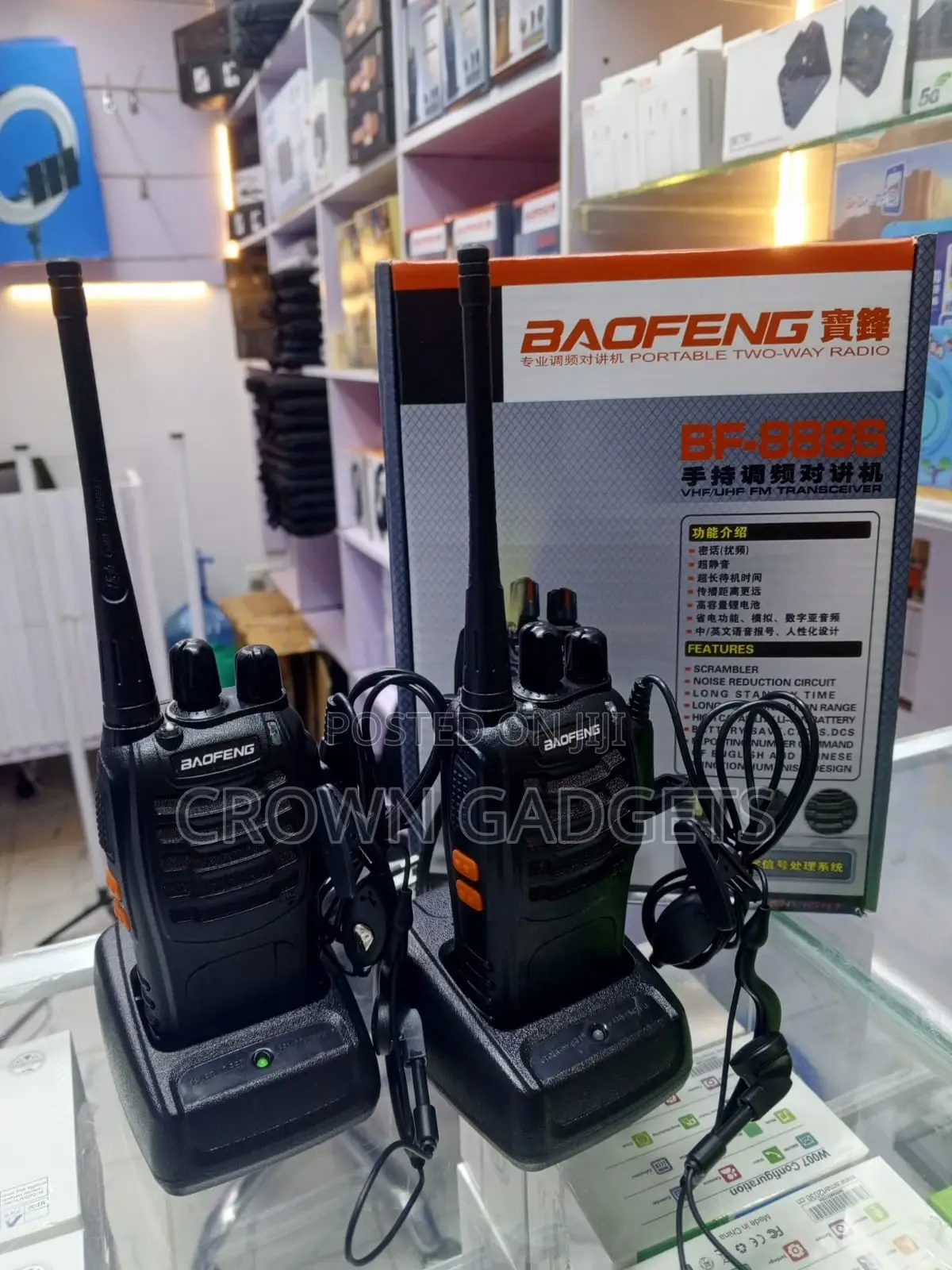 Baofeng B888s Walkie Talkie 1500mah Rechargeable Radio