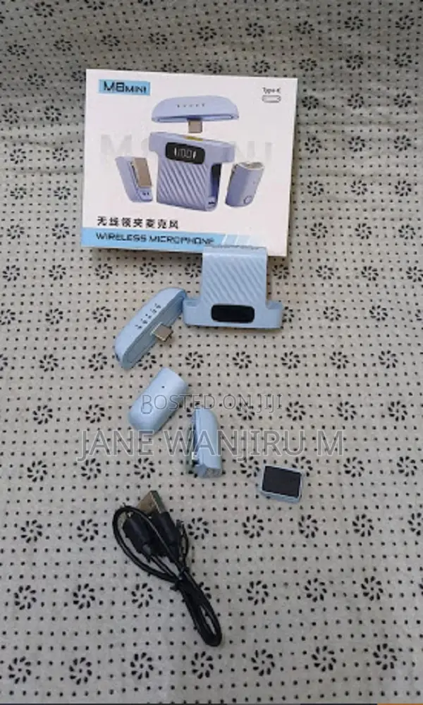 M8 Mini Type-C Lavalier Microphone – Wireless Recording Mic