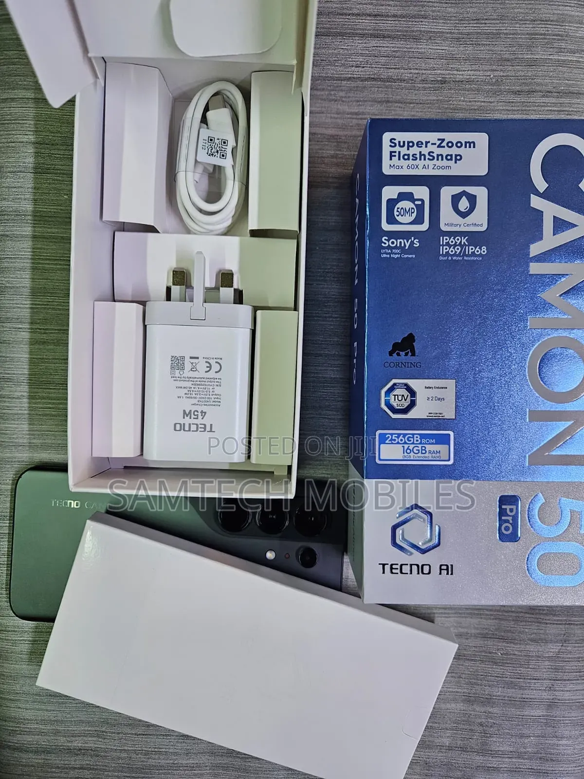 Tecno Camon 50 Pro 256 GB Green