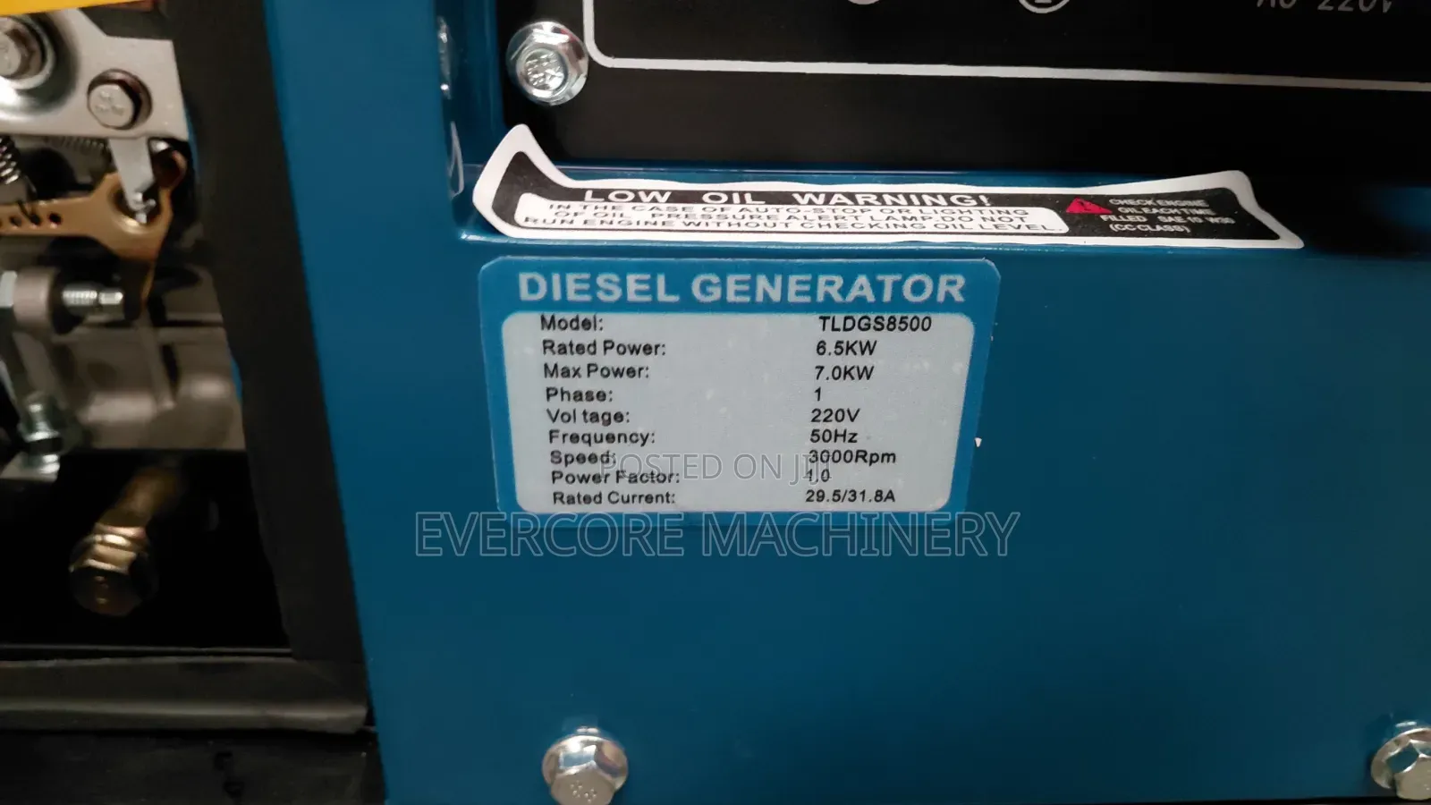 Tlac 10kva Diesel Silent Generator Single Phase Output.