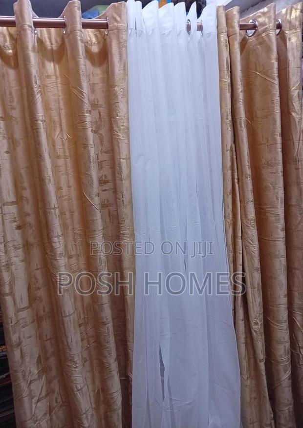 Brown Quality 3 Piece Curains