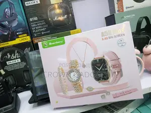 A58 Plus Luxury Smartwatch Set Necklace Bracelet Ring