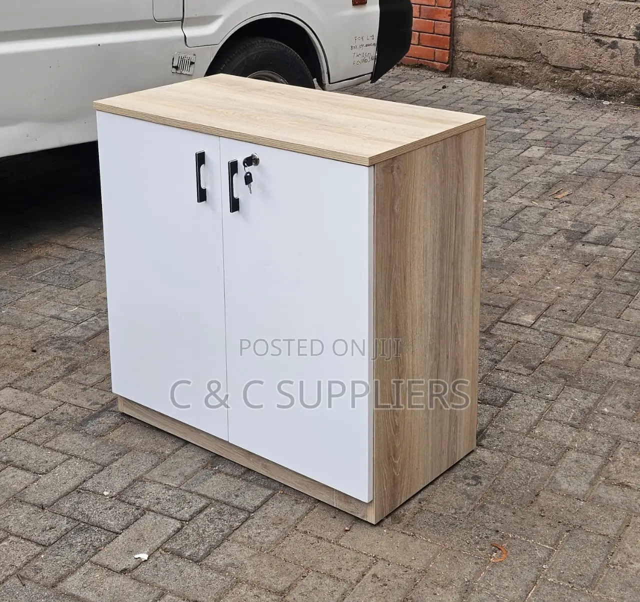 2-Doors Credenza Cabinet (All Colours)