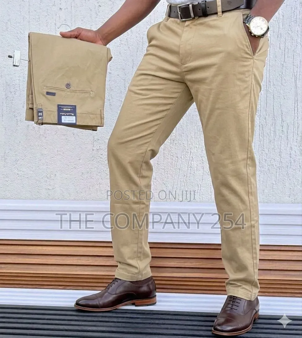 Quality Men Casual Official Khaki Trousers for Men Available