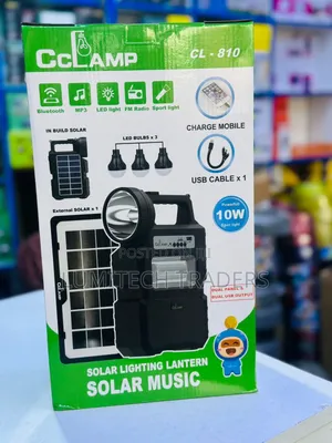 Cclamp Solar Lighting With Bluetooth and Radio