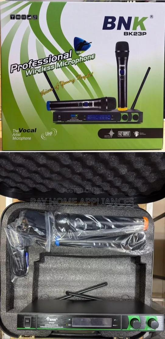 BNK Double Microphone With Briefcase Bk 23p