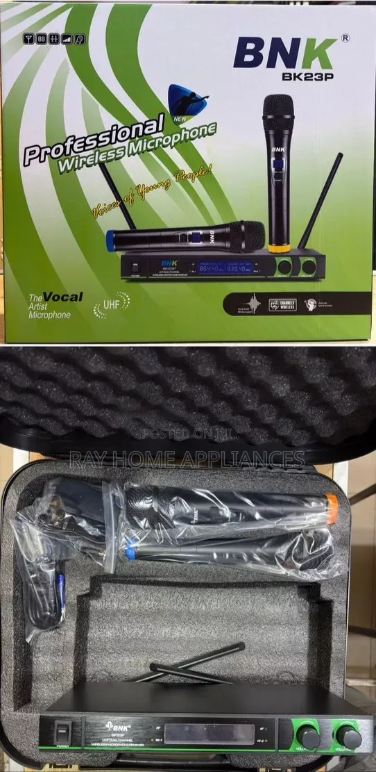 BNK Double Microphone With Briefcase Bk 23p