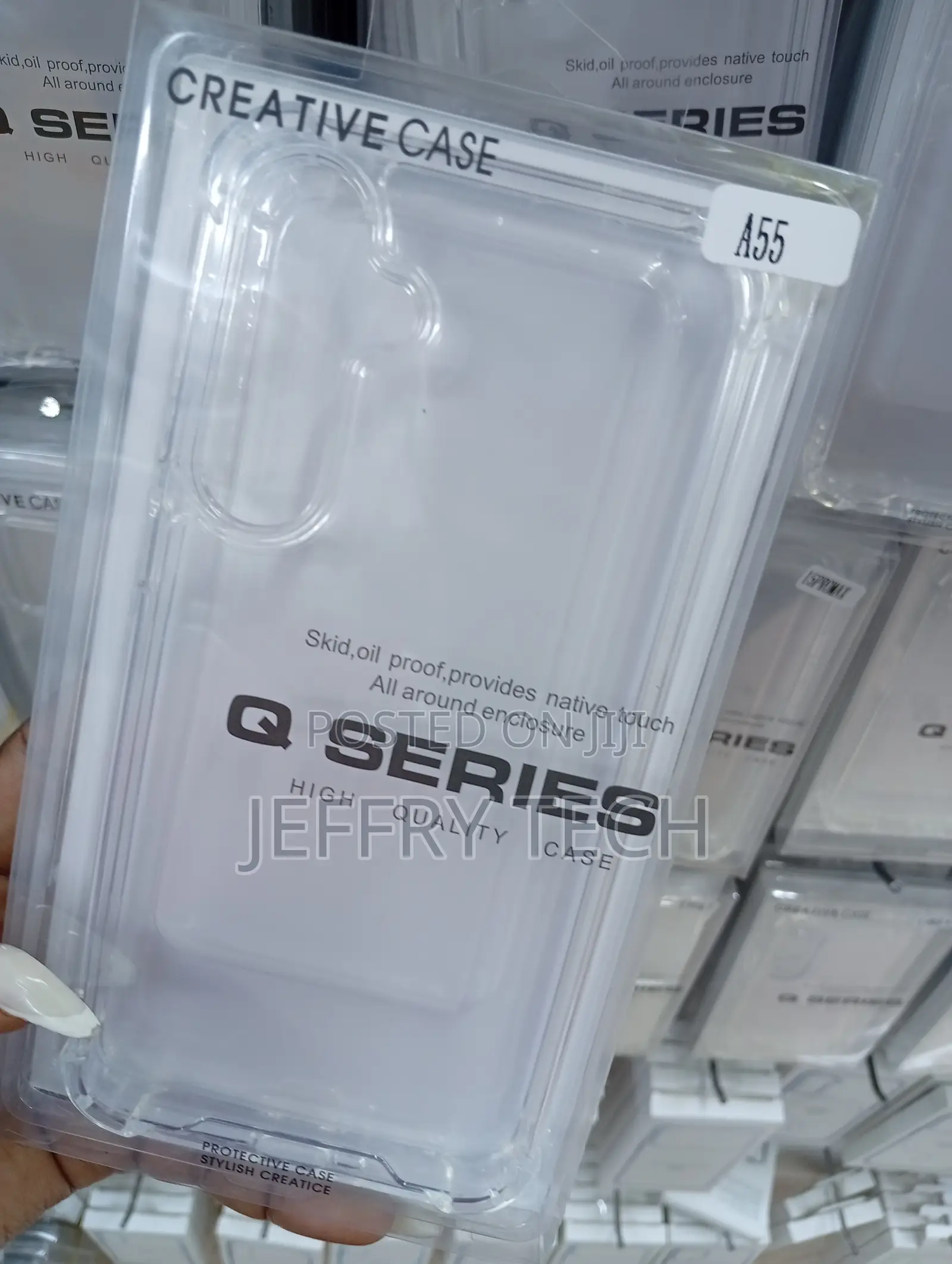 Samsung Galaxy A55 All-Around Enclosure Q Series Clear Case