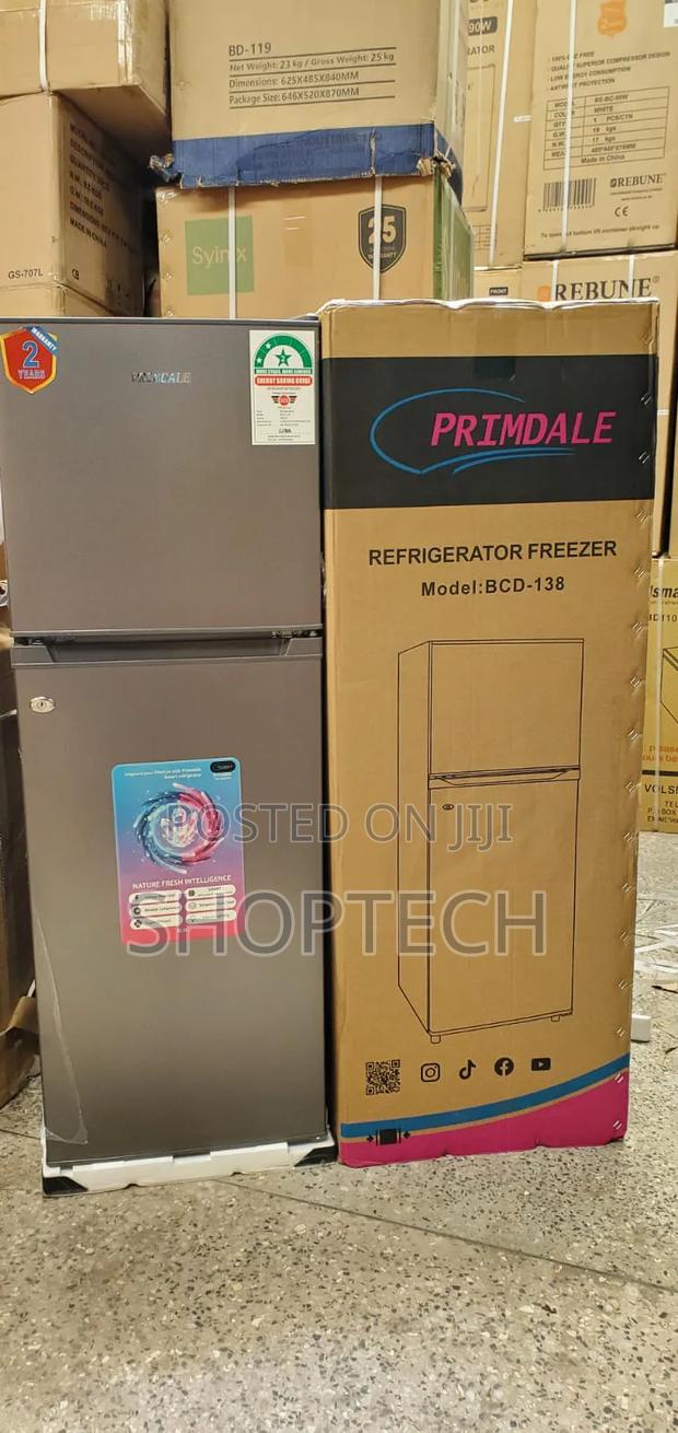 Primdale 138 Litres Large Capacity Double Door Refrigerator Fridge