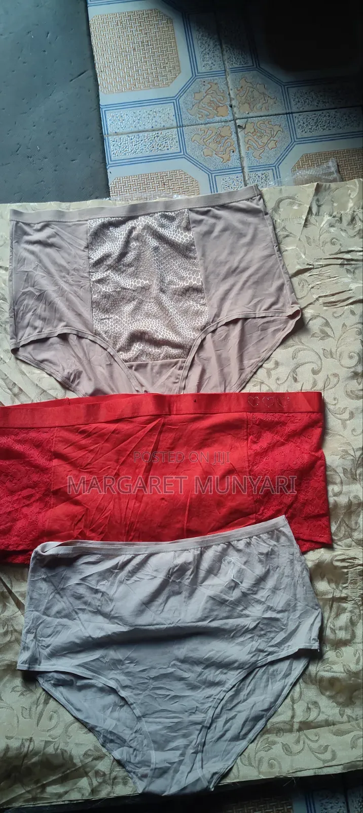 Lace and Cotton Coloured Pants