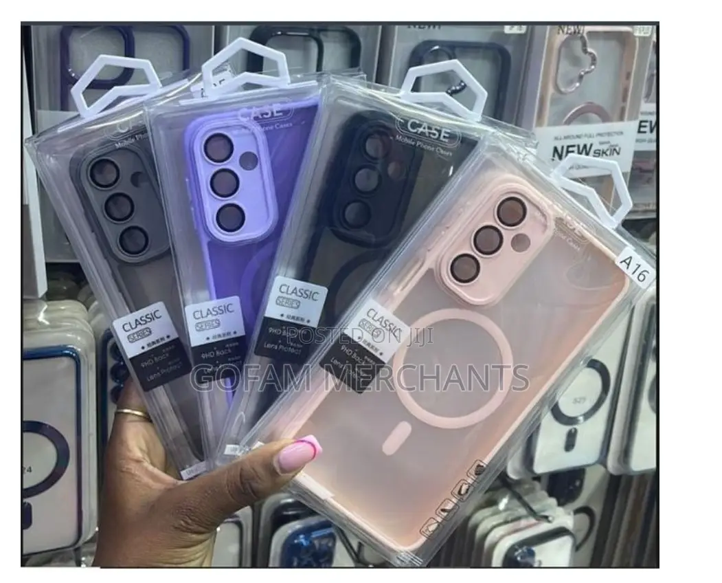 Samsung Galaxy A17 Clear Magnetic Kickstand Case - Purple