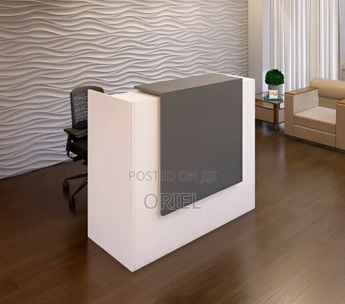 Office Desk : Contemporary Office Reception Desk