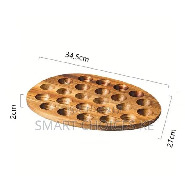*Wooden High Quality Egg Storage Box Eggs Tray Home Storage Rack - thumbnail 5