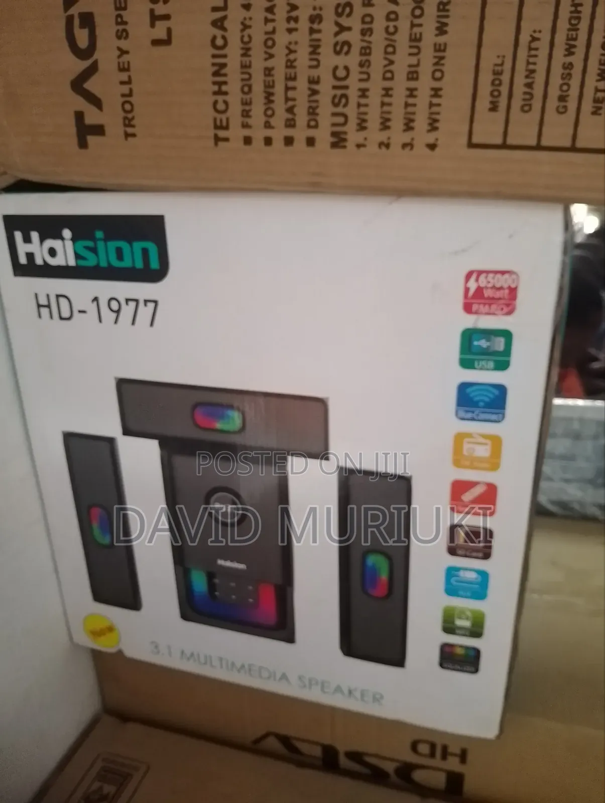 Haision 3.1 Channel Bluetooth Home Theatre Speaker System.