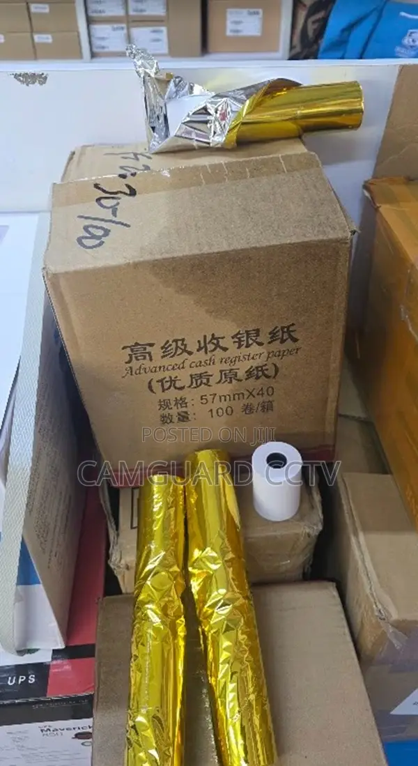 57mm X 40mm Thermal Paper Rolls Box 100 Pieces for Pos Receipt Printer