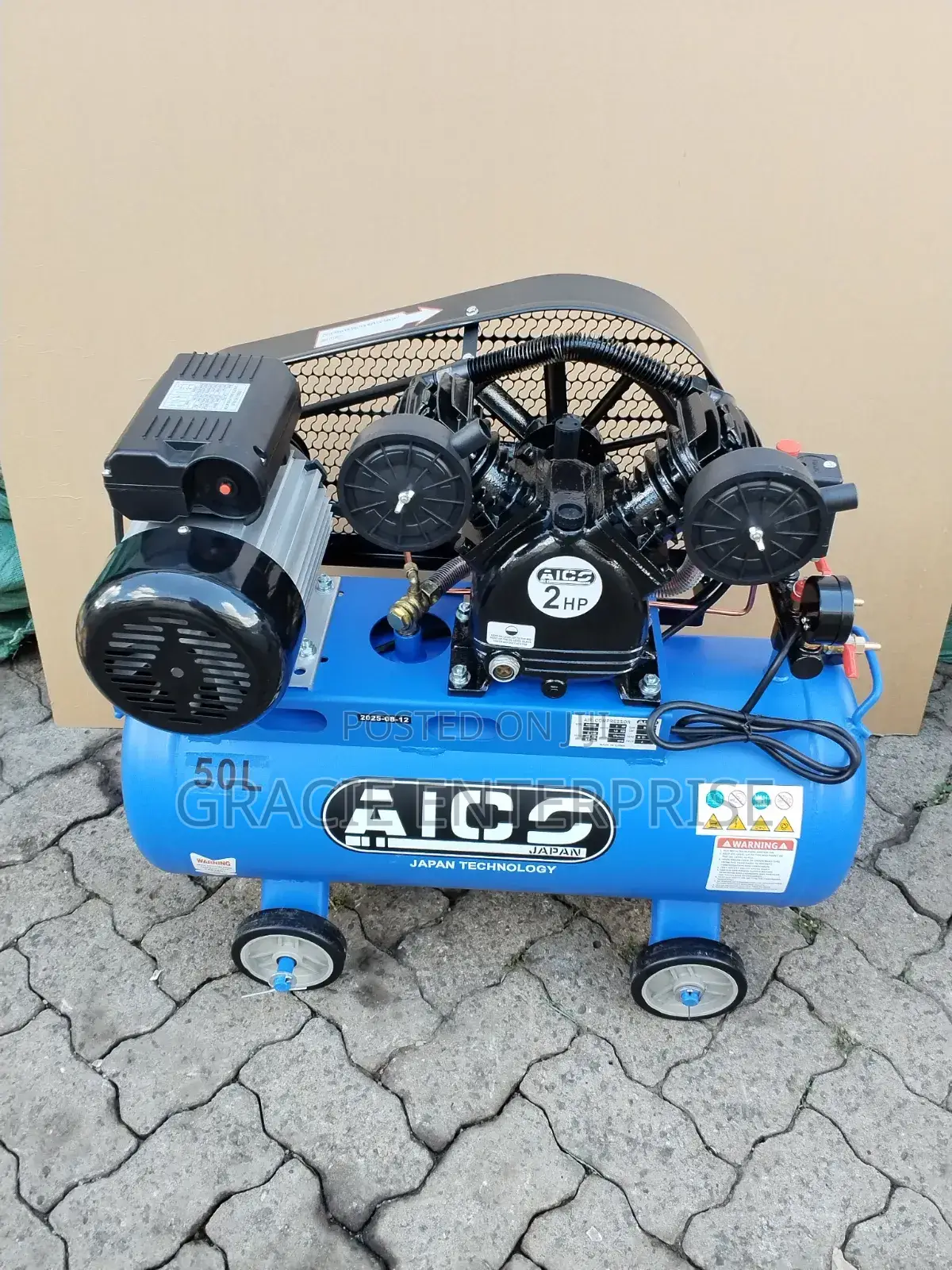 2 Piston Belt Driven Electric Air Compressor