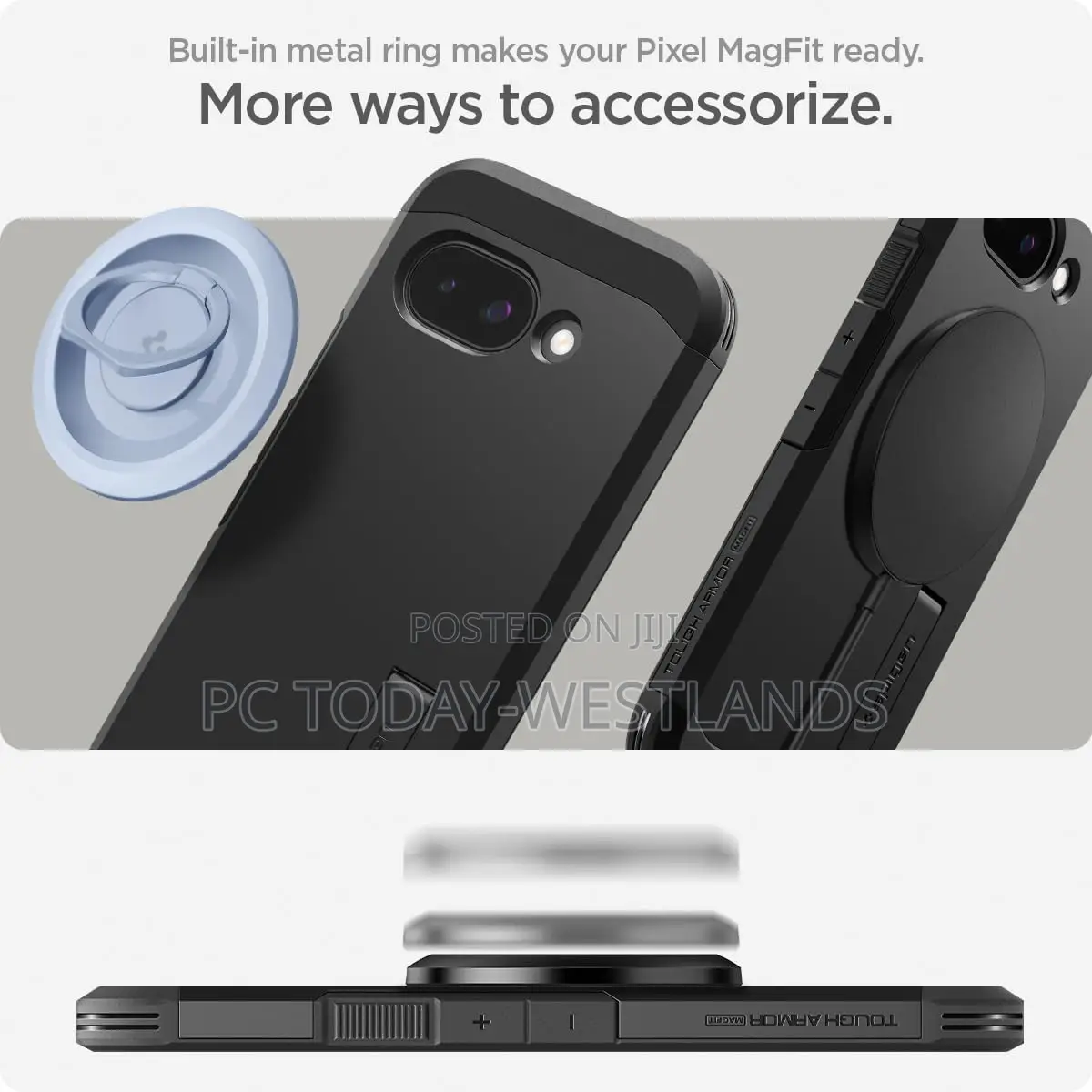 Spigen for Pixel 9a Case, Tough Armor (Ai) Magfit (2025)