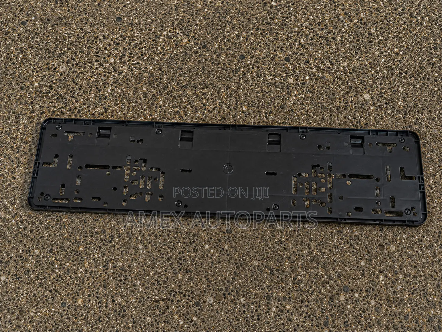 Number Plate Licence Holder Black Plastic Type -Oblong Amex