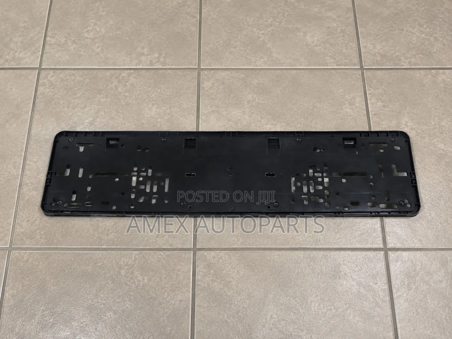 Number Plate Licence Holder Black Plastic Type -Oblong