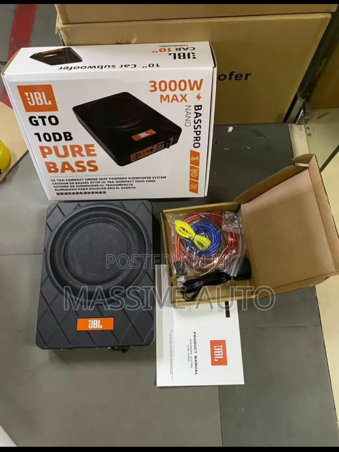 Pure Bass JBL Underseat Sub Woofer/ Underseat Sub Woofer
