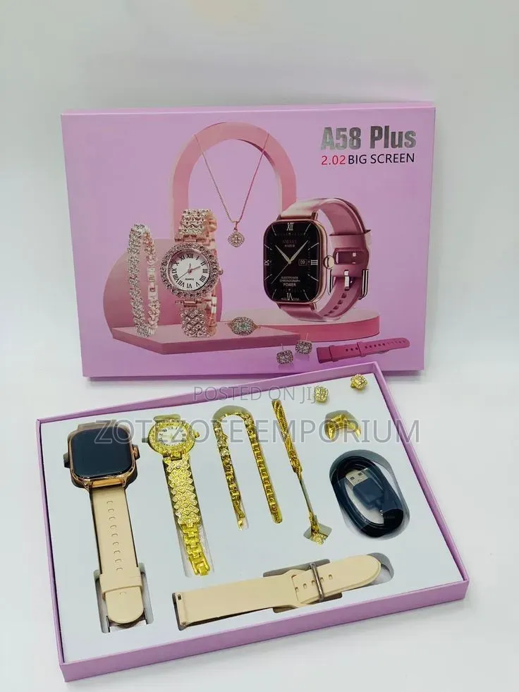 7 in 1 A58 Smart Watch-.Big Screen