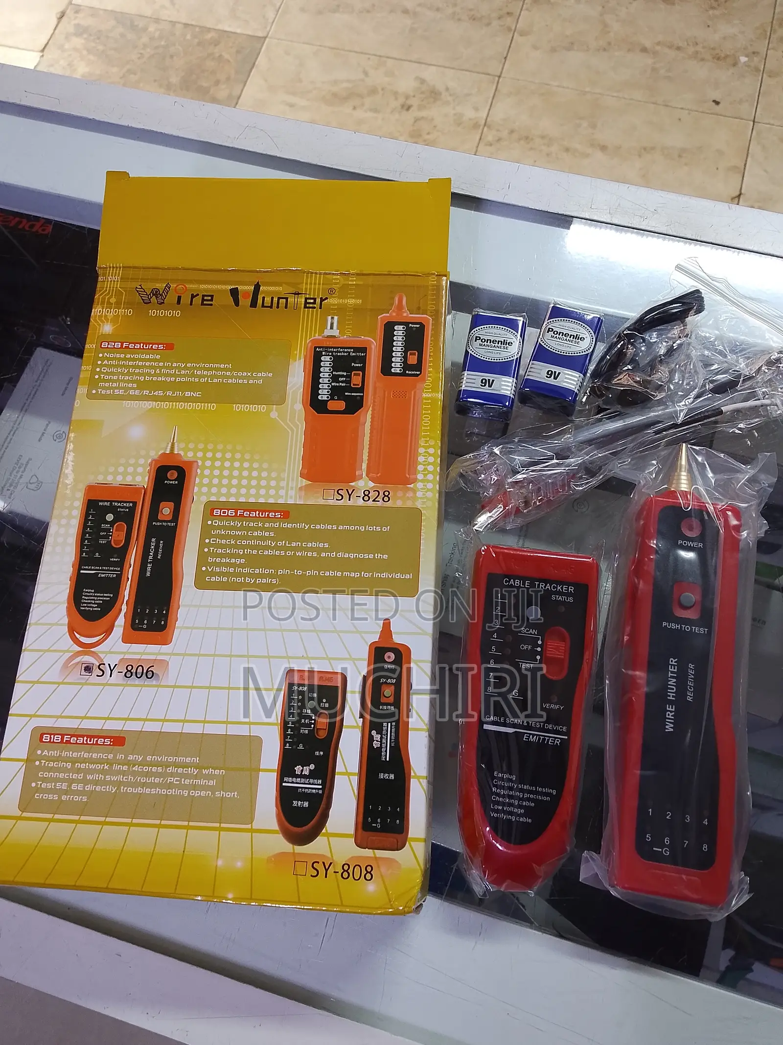 Apkr Cable Break Finder/Tracker,Tester Rj45, Rj11 (Yw-801b)