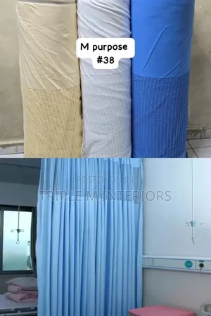 Clean Finish Hospital Room Curtains