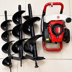 Heavy Duty 2 Stroke Earth Auger With 3 Free Drill Bit