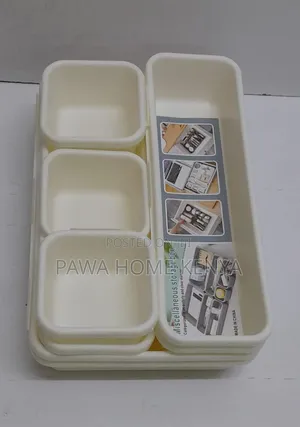 8pcs Set Adjustable Plastic Drawer Organizer