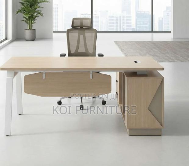 Office Desk; 1.8 Meters Spacious Ergonomic Design Executive Desk