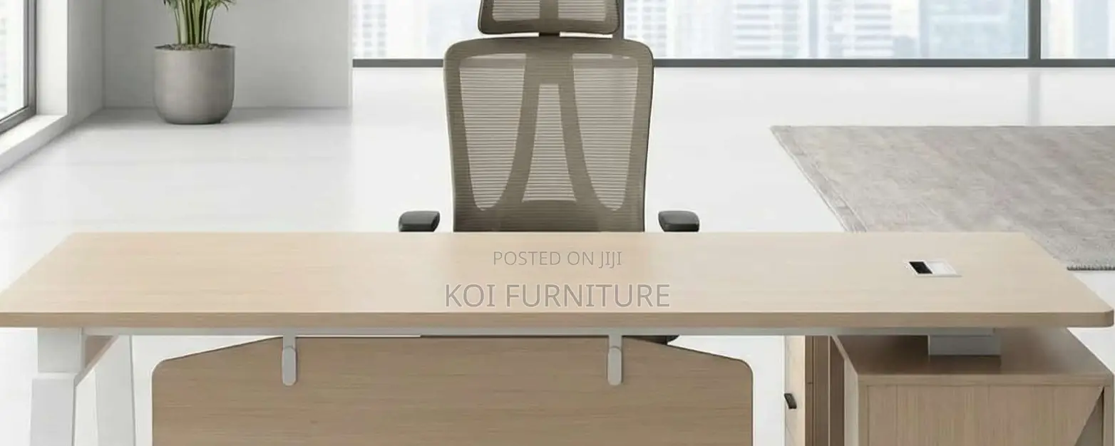 Office Desk; 1.8 Meters Spacious Ergonomic Design Executive Desk