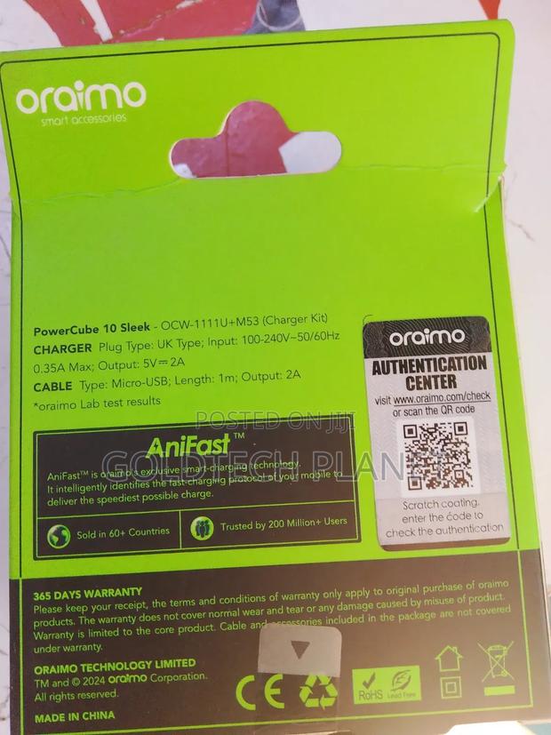 Oraimo 10w Charger - thumbnail 2