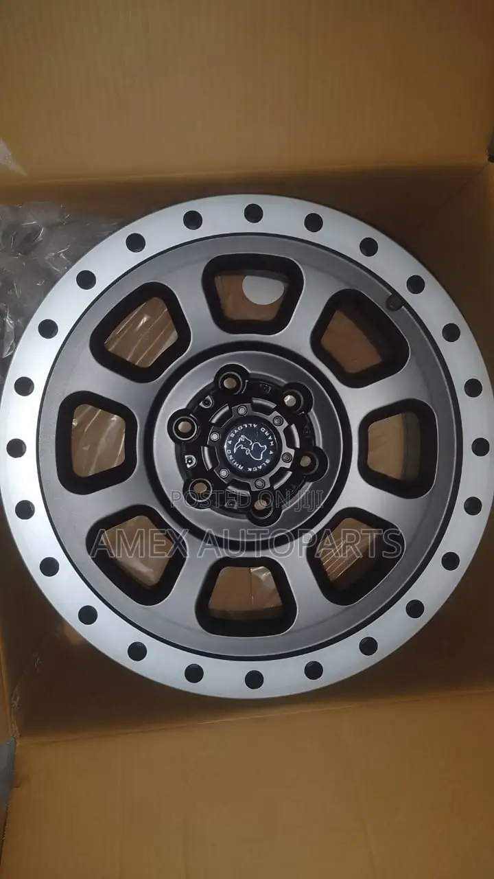 Rims 17 Inch Matt Black Machine Lip+Matt Black Rivets (Amex)