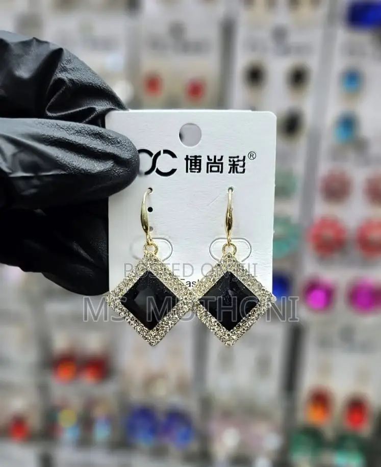 Dangle Crystal Coated Earrings