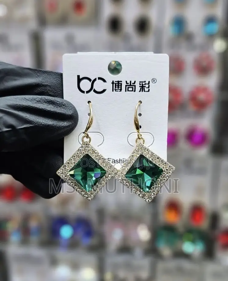 Dangle Crystal Coated Earrings
