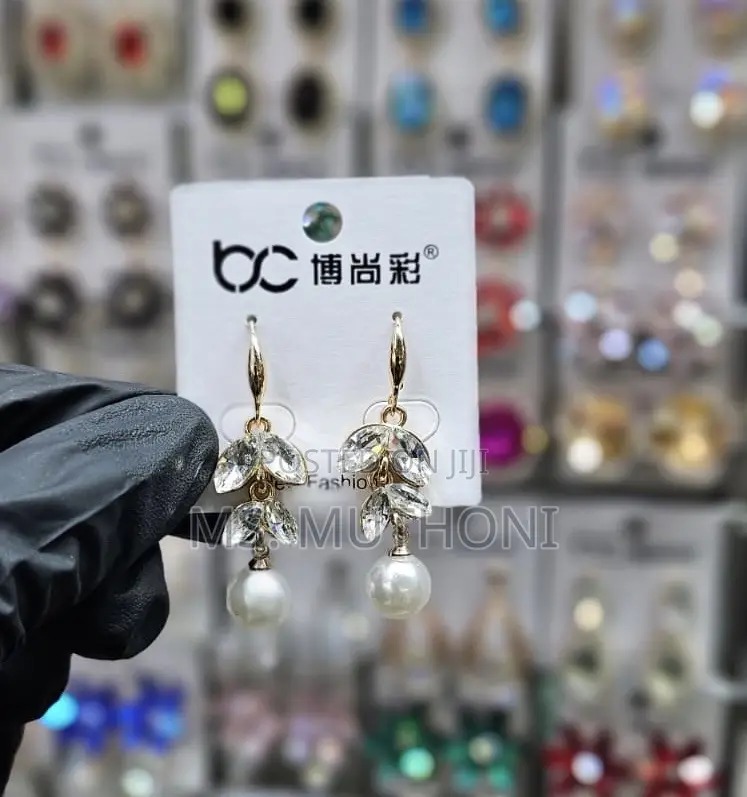 Dangle Crystal Coated Earrings