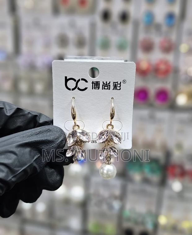 Dangle Crystal Coated Earrings - thumbnail 11