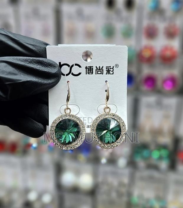 Dangle Crystal Coated Earrings - thumbnail 8