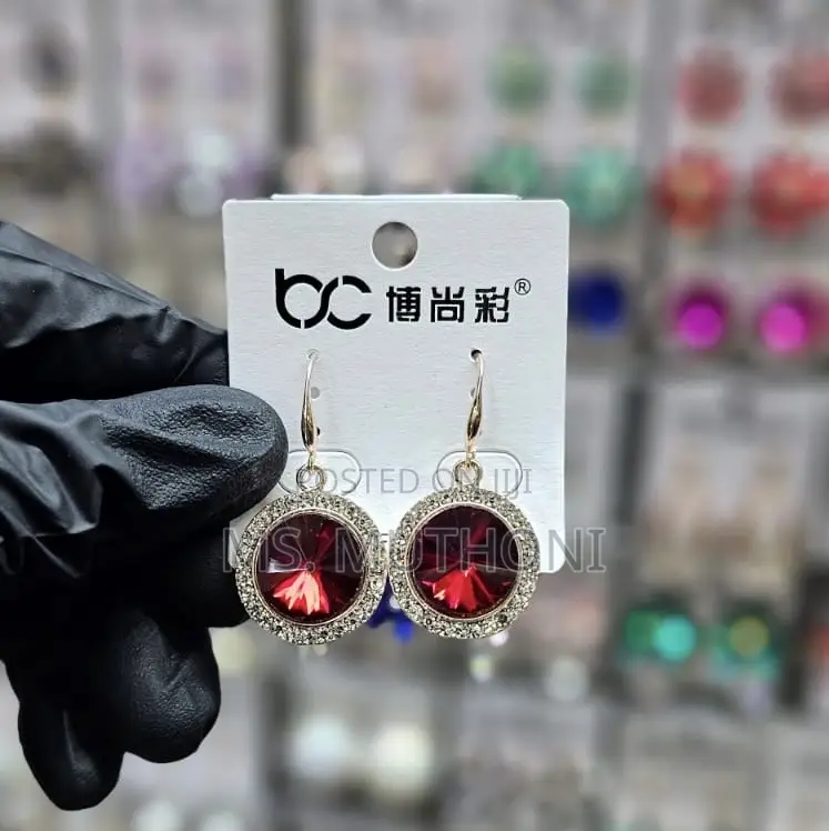 Dangle Crystal Coated Earrings