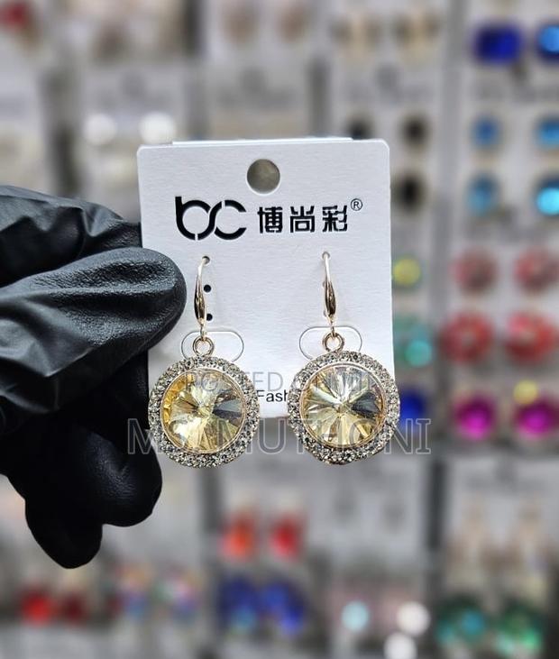 Dangle Crystal Coated Earrings - thumbnail 10