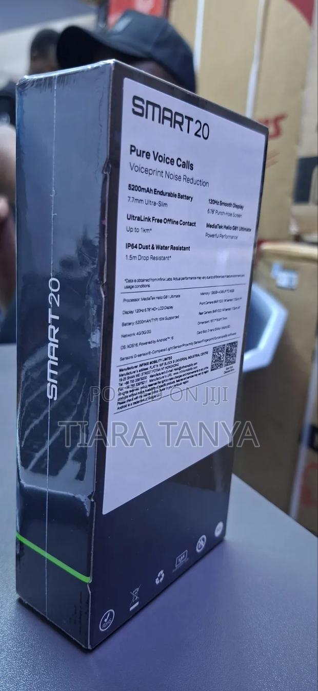 New Infinix Smart 20 128 GB Black - thumbnail 2