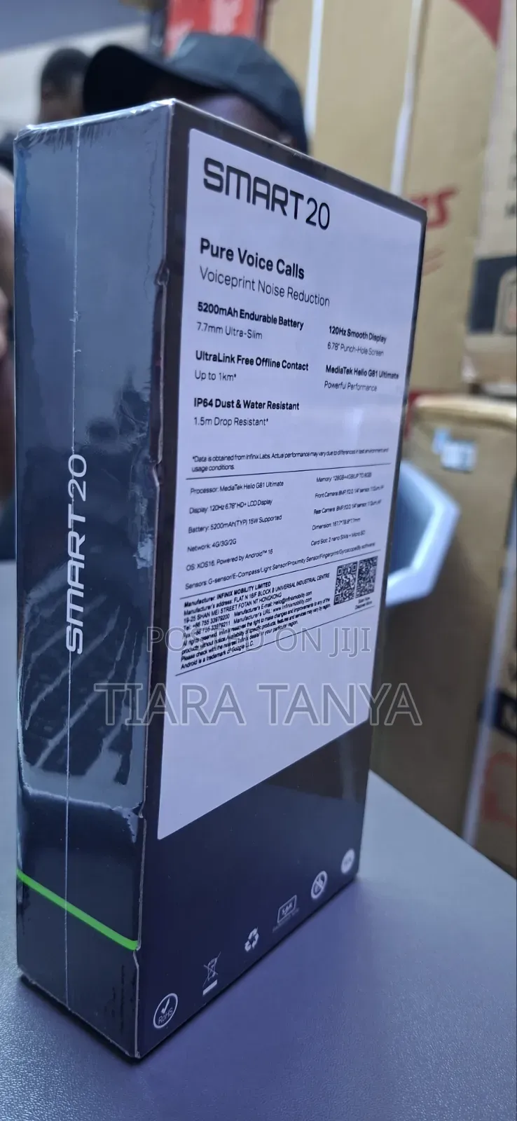New Infinix Smart 20 128 GB Black