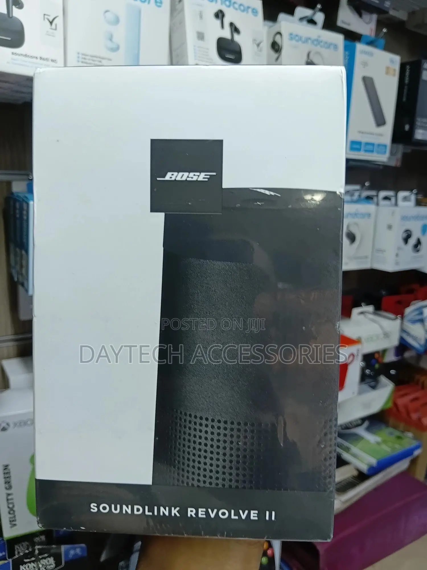 Bose Soundlink Revolve Ii Portable Bluetooth Speaker in Black.