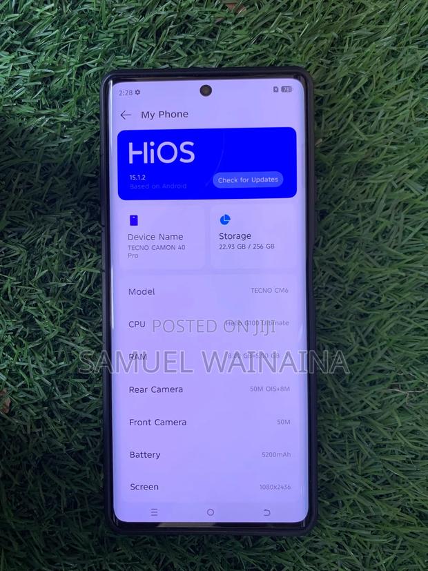 Tecno Camon 40 Pro 5G 256 GB Gray - thumbnail 2